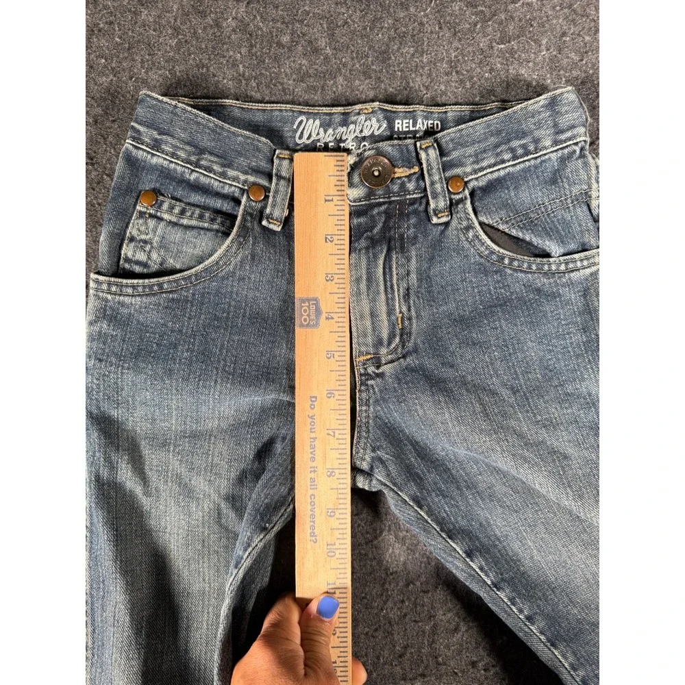 Wrangler Retro Relaxed Straight Jeans Boys Size 10 Slim Blue Denim BRT30RR